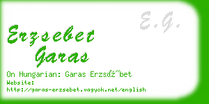 erzsebet garas business card